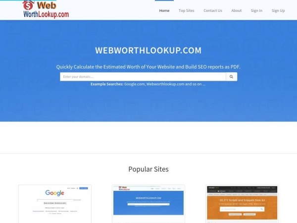 webworthlookup.com