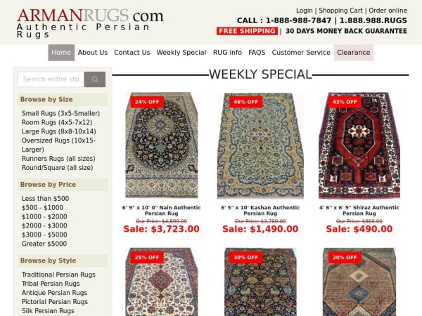 armanrugs.com